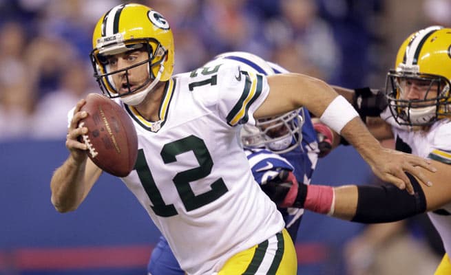 In a poll of 12 NFL G.M.s, six said they would build a team around Packers' quarterback Aaron Rodgers.